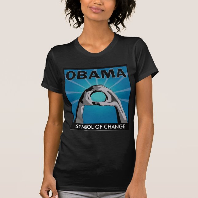 OBAMA SYMBOL AV skräddarsy ÄNDRING - Tee Shirt (Framsida)
