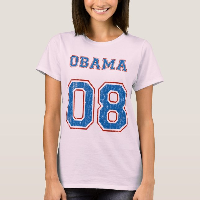 Obama T-Shirt - Teram Shirt Stil (Framsida)