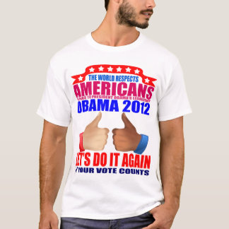 Obama T-tröja: 2012 Obama - respekt Tee