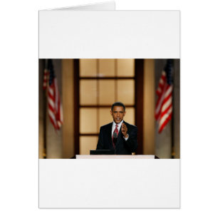 Obama-Tal Hälsningskort