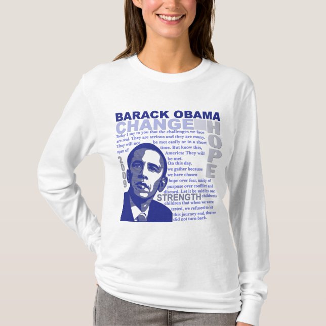 Obama tal tee shirt (Framsida)