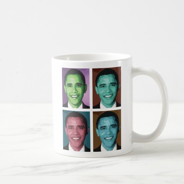 Obama Technicolormugg Kaffemugg (Höger)