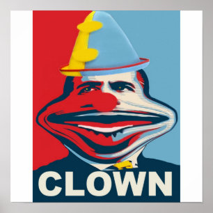 Obama the Clown Poster
