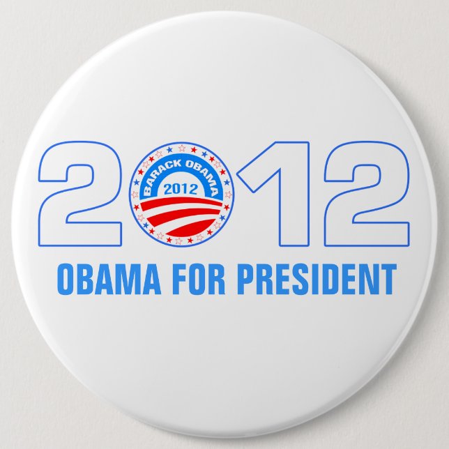 Obama Till president 2012 Knapp (Framsida)