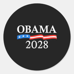 Obama Till president 2028, Flagga Obama 2028 Runt Klistermärke