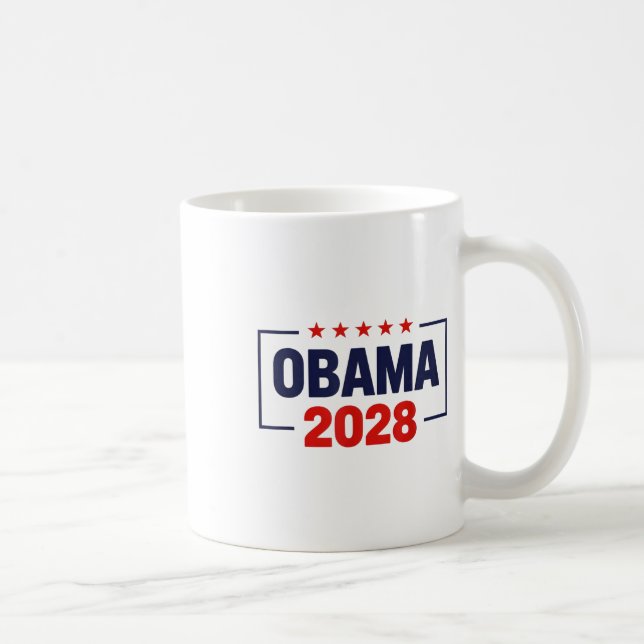 Obama Till president 2028 Obama 2028 Kaffemugg (Höger)