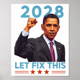 Obama till president 2028 Obama 48:e presidenten f Poster