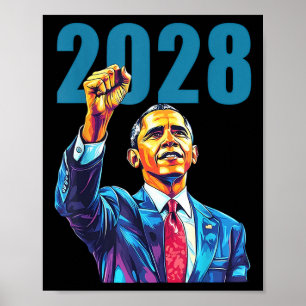 Obama till president 2028 Obama 48:e presidenten f Poster