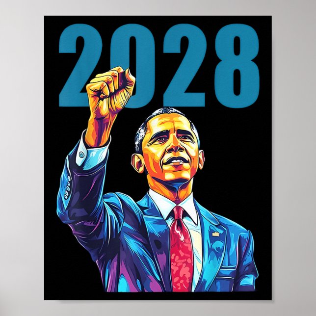 Obama till president 2028 Obama 48:e presidenten f Poster (Framsidan)