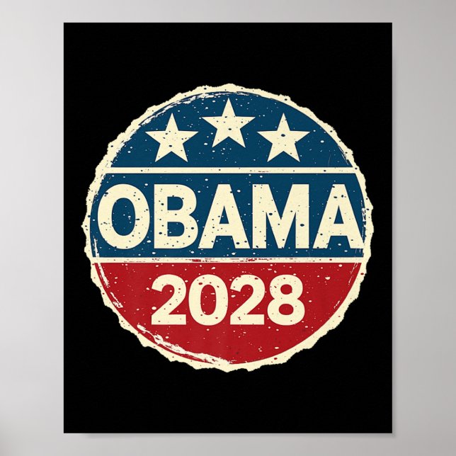 Obama Till president 2028 Obama Premium 0 för 2028 Poster (Framsidan)