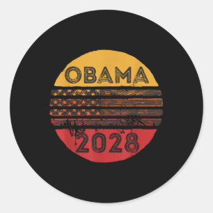 Obama Till president Obama 2028 7 Runt Klistermärke