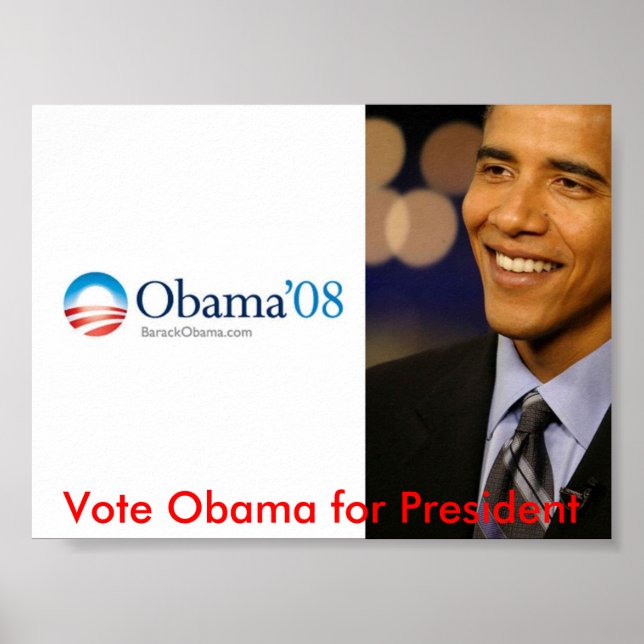Obama till president poster (Framsidan)