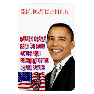 Obama,Tillbaka till Back_Premium Flexi Magnet