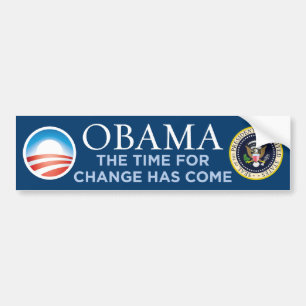 Obama - Time för ändring har kombildekalet Bildekal
