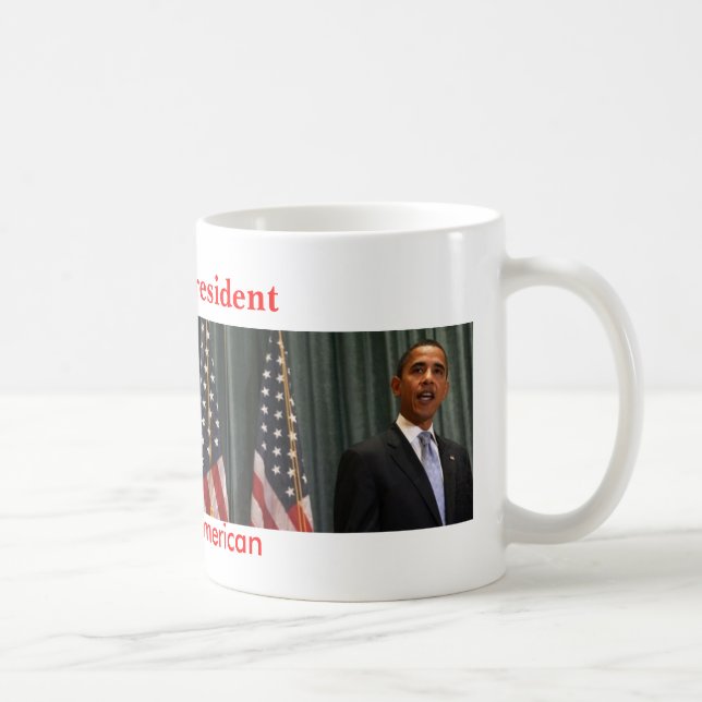 Obama Titusville, Obama, första afrikansk Kaffemugg (Höger)