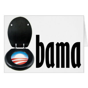 Obama (toalett) hälsningskort