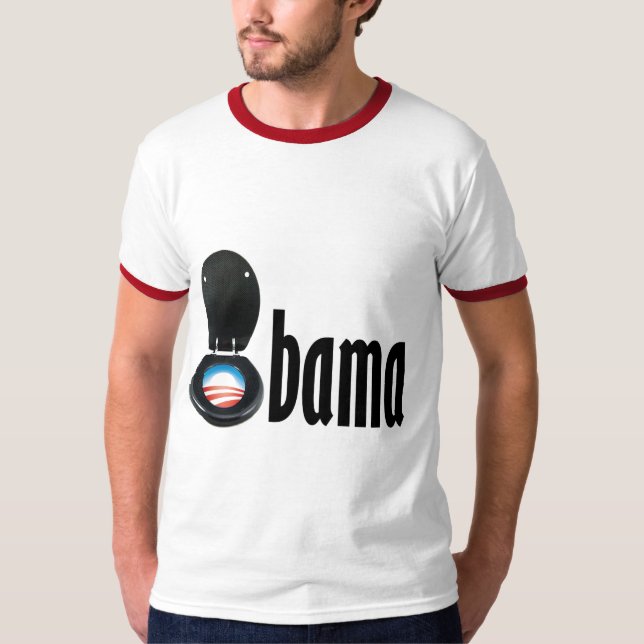 Obama (toalett) t-shirt (Framsida)