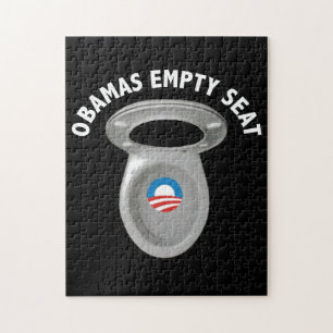 Obama tom stol - toaletten placerar pussel