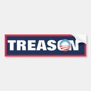 Obama Treason Bildekal