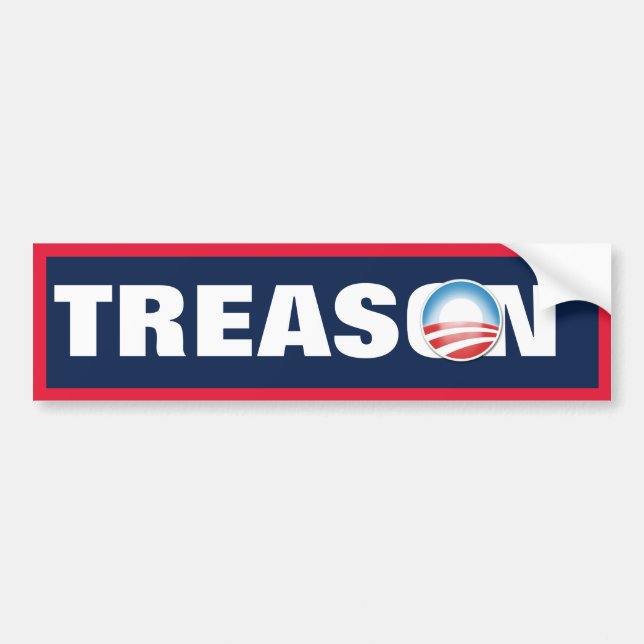 Obama Treason Bildekal (Framsidan)