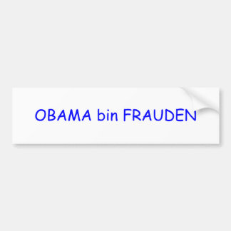 OBAMA tunna FRAUDEN Bildekal