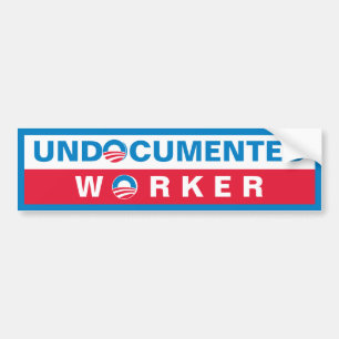 Obama Undocumented arbetare Bildekal