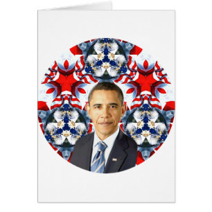 Obama,USA_ Hälsningskort