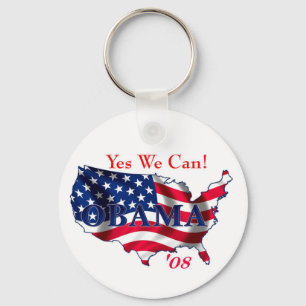 Obama USA Keychain Nyckelring