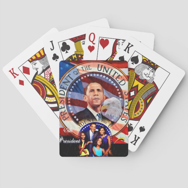 Obama,USA:s 45:e president_ Spelkort (Baksidan)