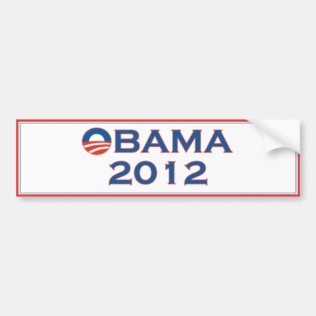 Obama valbildekal 2012 bildekal (Framsidan)