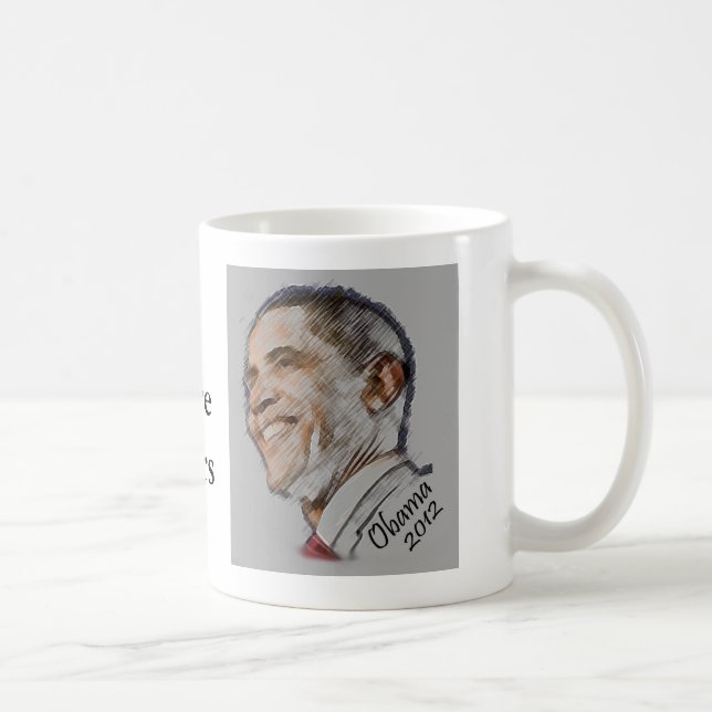 Obama valmugg 2012 kaffemugg (Höger)