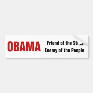 OBAMA vän eller fiende? Bildekal