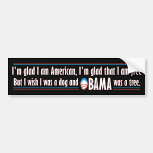 Obama var ett träd bildekal