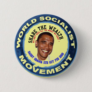 obama vår grabb, socialist knapp
