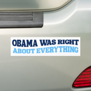 Obama var Höger om allt antitrumptänkande Bildekal