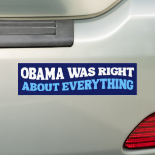 Obama var Höger om allt antitrumptänkande Bildekal