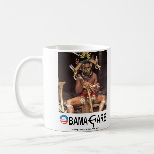 Obama-vård Kaffemugg (Vänster)