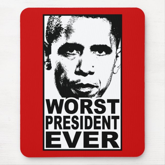Obama värst president någonsin musmatta (Framsidan)