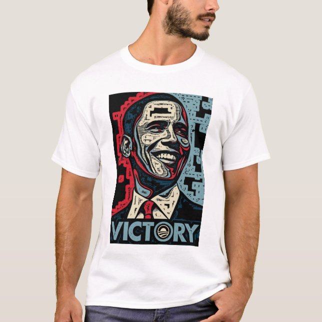 Obama Victory T Shirt (Framsida)