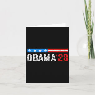 Obama Vintage Flagga Retro Patriotic 2028 Politik Kort