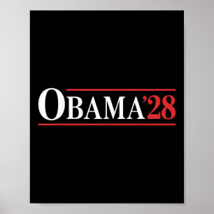 Obama Vintage Retro Patriotic 2028 Politiskt proje Poster