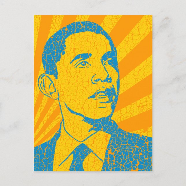 Obama Vintage Vykort (Framsida)
