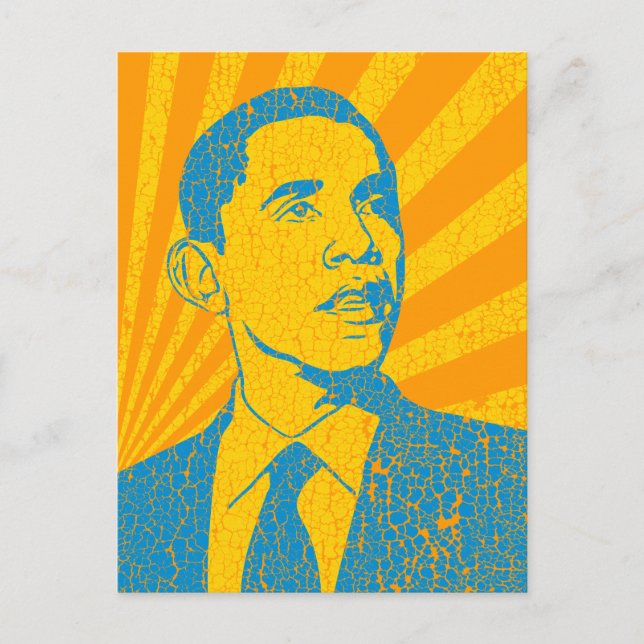 Obama Vintage Vykort (Framsida)