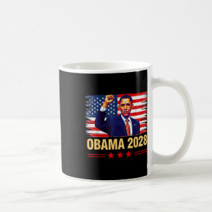 Obama Vintagens president 2028 Obama Retro Flagga Kaffemugg