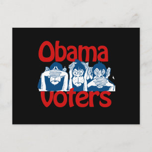 Obama Voters Vykort
