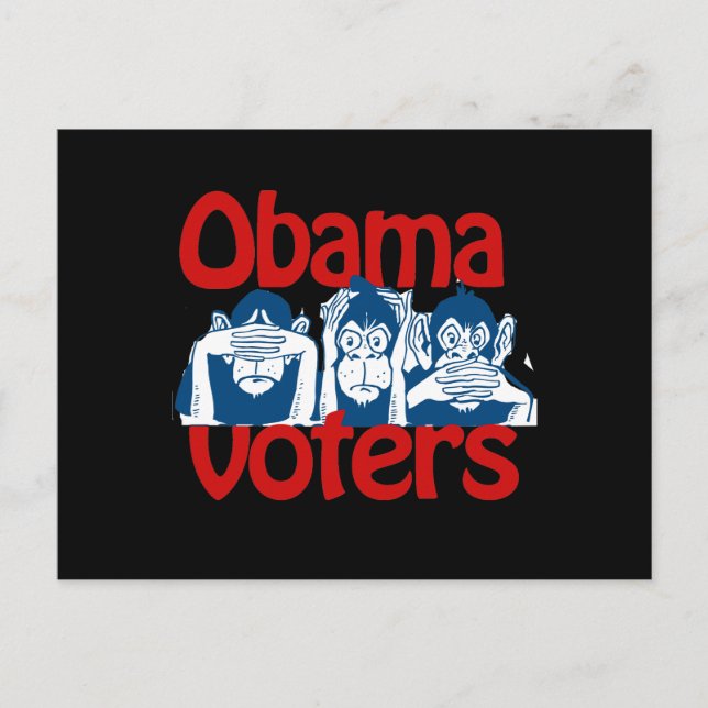 Obama Voters Vykort (Framsida)