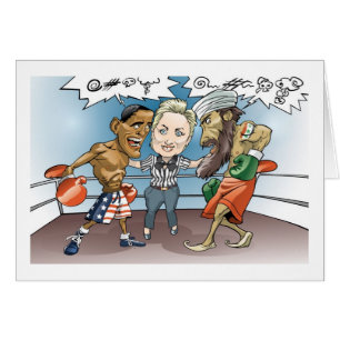 OBAMA VS OSAMA HÄLSNINGSKORT