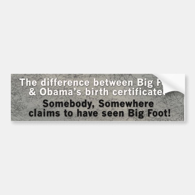 Obama vs stor fot kopierar bildekal (Framsidan)