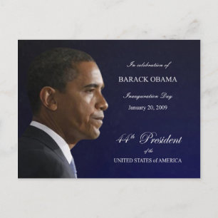 Obama-vykort för inbjudan till installationspartie vykort