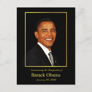 Obama-vykort för invigningsinbjudan inbjudan vykort